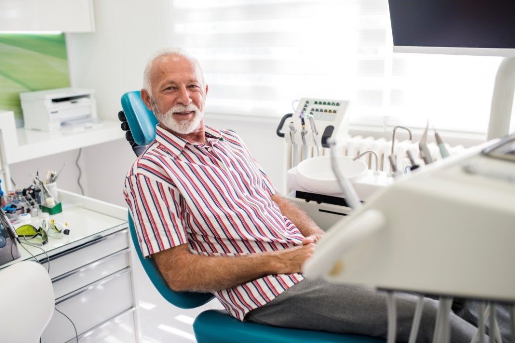 Senior Male on a Dental Chair | Senior Dental Care | Dentistry at Ivy Falls